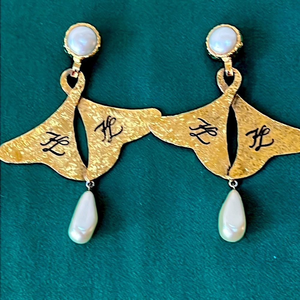 Vintage KARL LAGERFELD EARRINGS